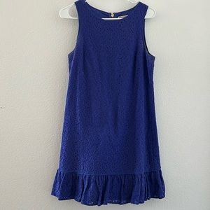 Juicy Couture Women’s Sz 4 Blue Eyelet Dress